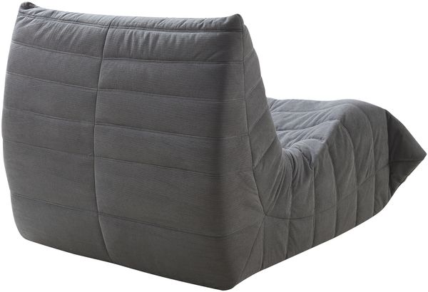 Bodensessel Kodsø 75x90x100 cm Cord Grau [en. casa] Bild 6