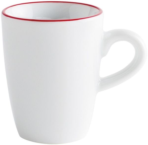 KAHLA Pronto Line Espresso-Obertasse hoch 0,10 l Line cherry red
