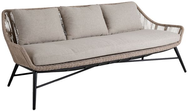 Gartensofa Pembroke mit Kissen, 3-Sitzer