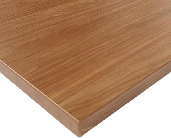 Bisley Tischplatte 120x60 cm in Walnuss, Schreibtischplatte aus Holz, Holzplatte, Spanplatte kratzfest beschichtet mit ABS-Kante für DIY Homeoffice Schreibtisch & mehr, DT25-1206-008