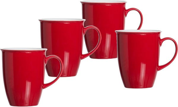 Ritzenhoff & Breker DOPPIO Kaffeebecher 320 ml Rot 4er Set