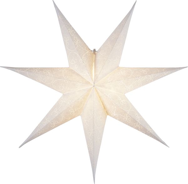 Star Papierstern Decorus 7 zackig Papier Weiß 1.5x6.3x 6.3cm