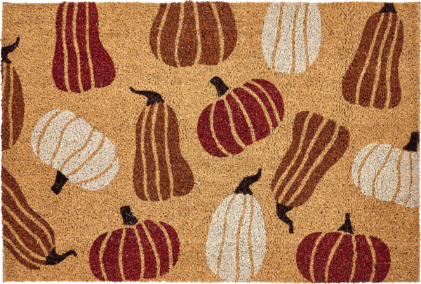 Fußmatte PANDIN Bunt 60 x 90 cm Kürbis Kokosfasern