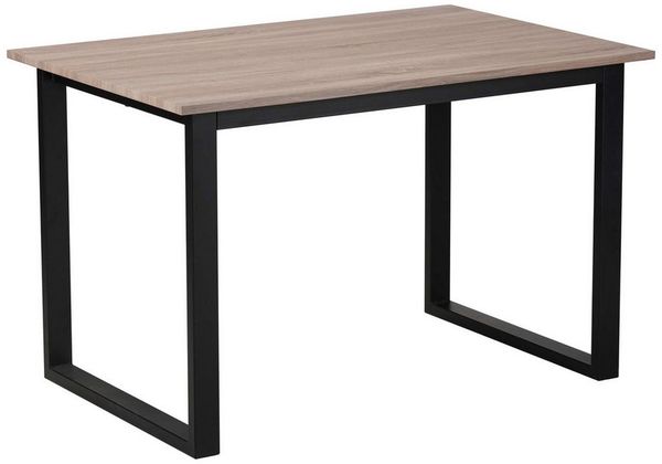 OTTO home Esstisch Barcell, schwarzes Metallgestell, Plattenvarianten wählbar, sowie Größen