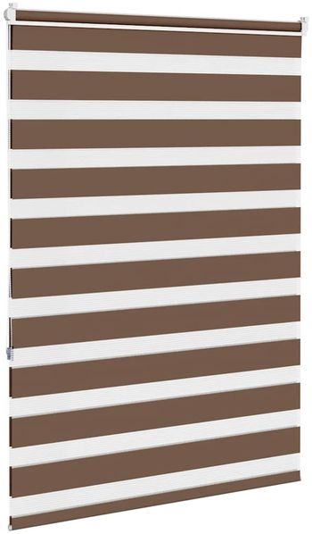 vidaXL Doppelrollo Braun 105x150 cm Stoffbreite 100,9 cm Polyester 4014340 Bild 4