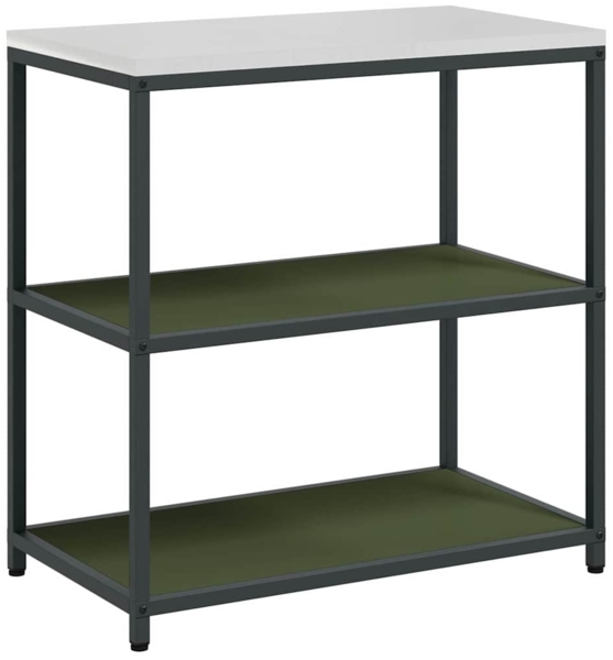 vidaXL Küchenlageregal mit Regal mit Speicher Olivgrün Stahl 874957 Bild 1