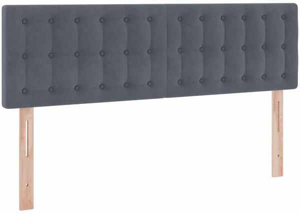 vidaXL LED-Speicherbett mit Matratze Dunkelgrau 140 x 190 cm Samt 3371512 Bild 10