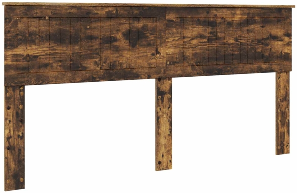 vidaXL Bettrahmen Geräucherte Eiche 180x200 cm Holzwerkstoff 3410865 Bild 6