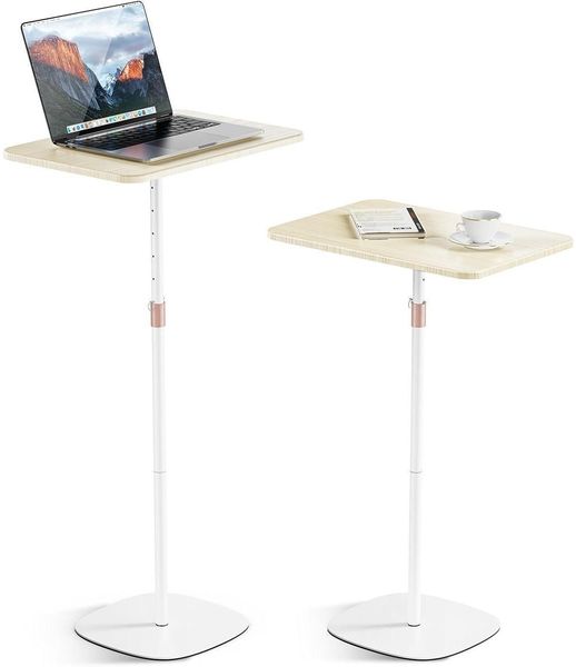 Tragbarer Laptop-Ständer höhenverst. Beistelltisch Sofa Holz-Podium