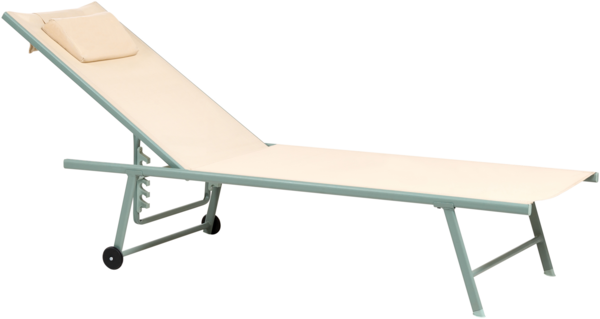 Gartenliege 2er Set SORONI Metall Beige