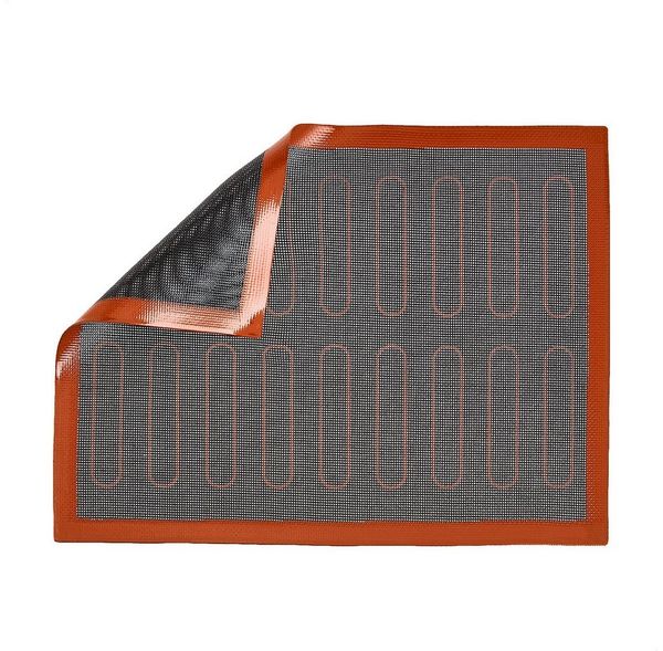 FOUORTUNATE-BEE Backmatte Silikon Backmatte perforiert 2er Set – für Brot & Gebäck, Antihaft Ofenmatte für Backblech, Eclairs & Patisserie