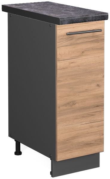 Apothekerschrank Fame-Line Goldkraft Eiche 30 cm , AP Anthrazit Vicco