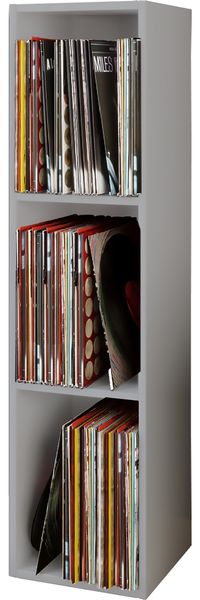VCM CD / DVD Media Regal Platto 916755 Grau H. 107 x B. 34 x T. 30 cm