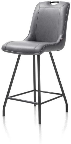 2er Set MICHIEL Barhocker grau