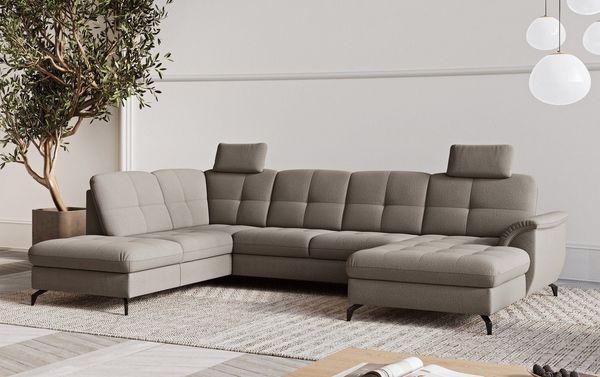 sit&more Wohnlandschaft Zora U-Form, wahlweise mit Bettfunktion und Bettkasten