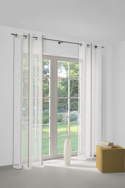Wirth Vorhang Chloé (1 St), Ösen, halbtransparent, Store