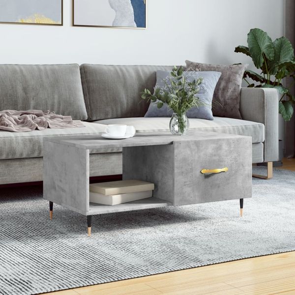 vidaXL Couchtisch Betongrau 90x50x40 cm Holzwerkstoff 829192