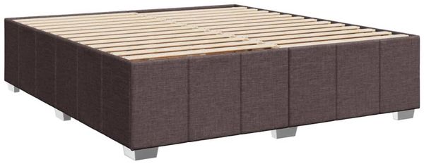 vidaXL Boxspringbett mit Matratze Dunkelbraun 200x200 cm Stoff 3294071 Bild 10