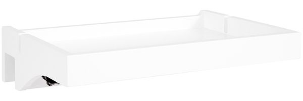 SoBuy NKD01-W Bettablage, Massivholz, Lackiert, Weiß, 36 x 8 x 25 cm