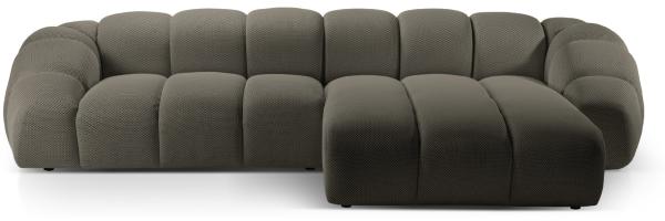 Micadoni Ecksofa Diana 4-Sitzer Rechts 3D-Stoff Stahl