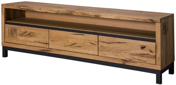TV-Board Wildeiche 170x40x56 natur geölt VILLANDERS #114