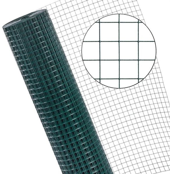 Zaunset Volierendraht Gartenzaun 1 x 10 m Drahtzaun 25 mm Zaun Komplett-Set Grün Bild 4
