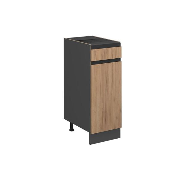 Vicco Schubunterschrank Küchenschrank Küchenmöbel R-Line J-Shape 30 cm modern (Anthrazit-Eiche)