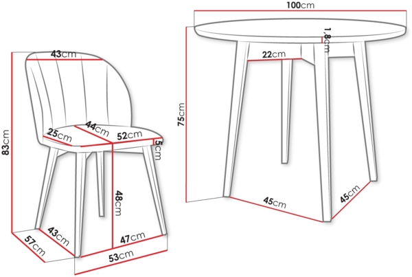 Essgruppe 'Diplodok-04' 100cm, Rosa Schwarz/Natur Bild 3