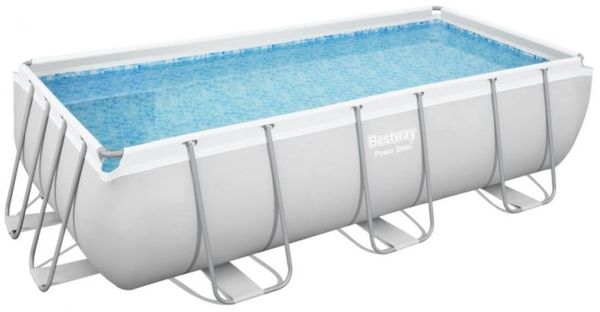 BESTWAY 56442 Power Steel Pool Sandfilter Leiter Rechteckig 404x201x100cm Bild 6