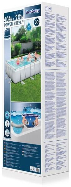 BESTWAY 56442 Power Steel Pool Sandfilter Leiter Rechteckig 404x201x100cm Bild 4