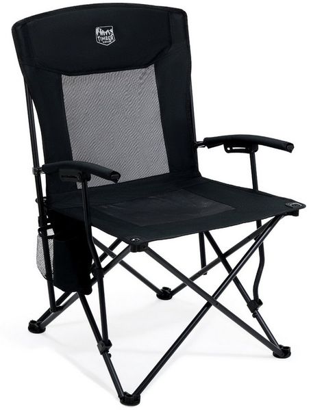 TIMBER RIDGE Campingstuhl Leichter Klappstuhl, Strandstuhl mit 150 kg Belastbarkeit (1 St), 60cm Sitzbreite mit 115° Rückenlehne