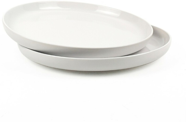 2er-Set Speiseteller aus hochwertigem Steingut - ø27 cm, robust & pflegeleicht