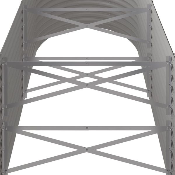 vidaXL Hochbeet Verzinkter Stahl 224x80x68 cm Grau 318954 Bild 5