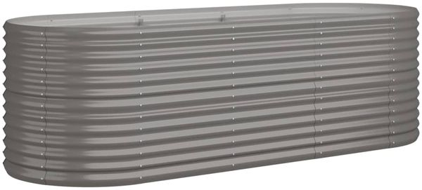 vidaXL Hochbeet Verzinkter Stahl 224x80x68 cm Grau 318954 Bild 2