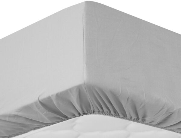 Soft Wonder-Edition Spannbettlaken 90-100x200 cm Mikrofaser Hellgrau
