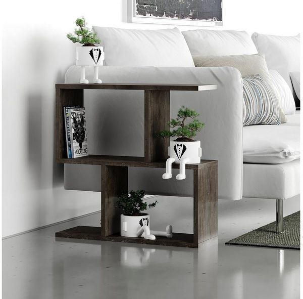 Decortie Beistelltisch Homemania, Modern Seite Ende Beistelltisch, Couchtisch, 60 x 19,5 x 60 cm