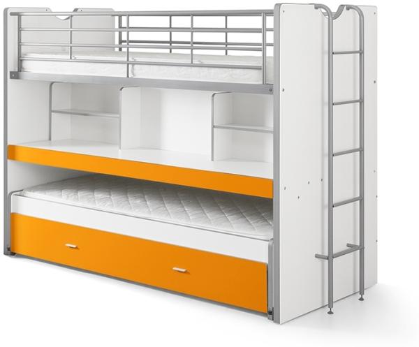 Vipack 'Bonny' Funktionsetagenbett weiß/orange