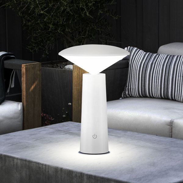 LED Tischleuchte, schwenkbar, CCT Schaltung, dimmbar H 21 cm
