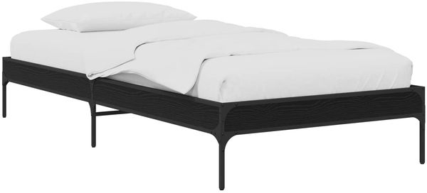 vidaXL Bettrahmen Schwarze Eiche 80 x 200 cm Holzwerkstoff 8009133