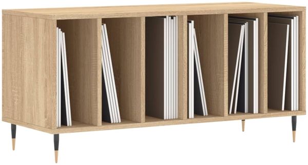vidaXL Plattenschrank Sonoma-Eiche 100x38x48 cm Holzwerkstoff 831743 Bild 3