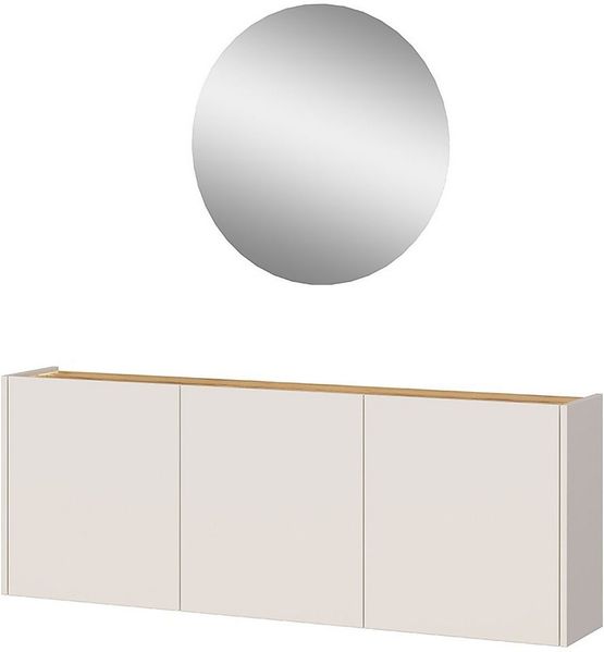 GERMANIA Garderoben-Set GW-Libbiano, (2-St), Garderoben-Set bestehend aus Mehrzweckschrank/Schuhschrank und Spiegel