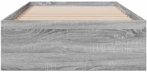 vidaXL Bettgestell mit Schubladen Grau Sonoma 75x190 cm Holzwerkstoff 3280445 Bild 4