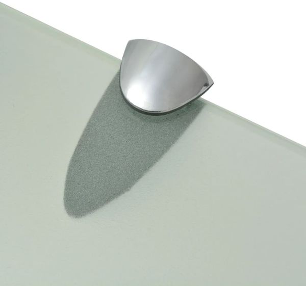 vidaXL Schwebendes Regal, Glas mattiertes Weiß, 0,8 x 20 x 70 cm Bild 4