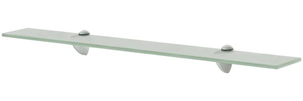 vidaXL Schwebendes Regal, Glas mattiertes Weiß, 0,8 x 20 x 70 cm