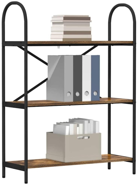 vidaXL Regal Räuchereiche 80 x 30 x 109 cm Holzwerkstoff 879901 Bild 2