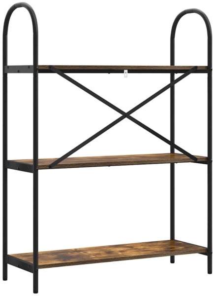 vidaXL Regal Räuchereiche 80 x 30 x 109 cm Holzwerkstoff 879901 Bild 6