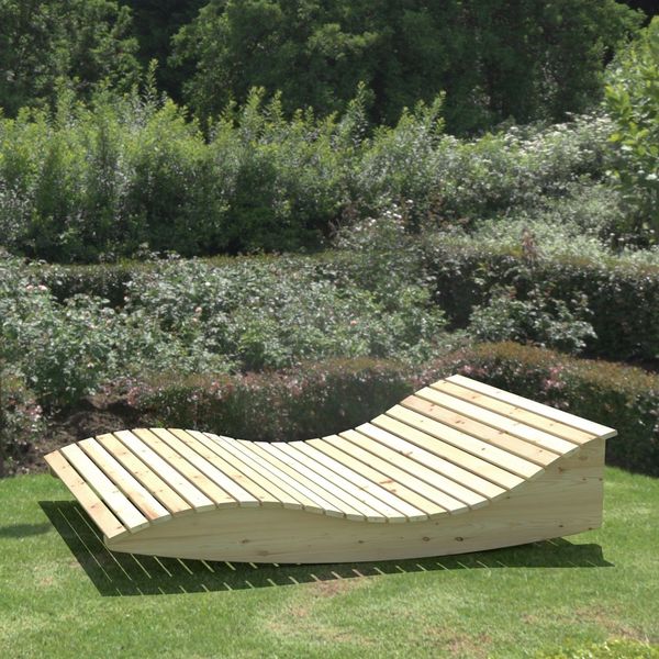 Gartenliege Himmelssofa "Pool-Moni" (Zirbe) 120cm