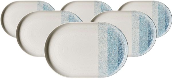 Ritzenhoff & Breker Trio Servierplatte 30 x 20 cm 6er Set - Blau
