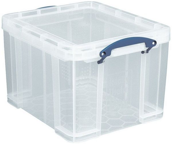 REALLYUSEFULBOX Aufbewahrungsbox, 35 Liter, verschließbar und stapelbar