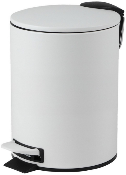 Urban Living Kosmetikeimer 3 Liter Tretmülleimer Abfalleimer Mülleimer Tretpedal Absenkautomatik, Hygienische Pedalbedienung, herausnehmbarer Eimer mit Henkel